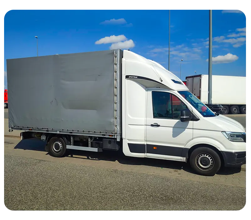 A Curtain Side van of Europe Express