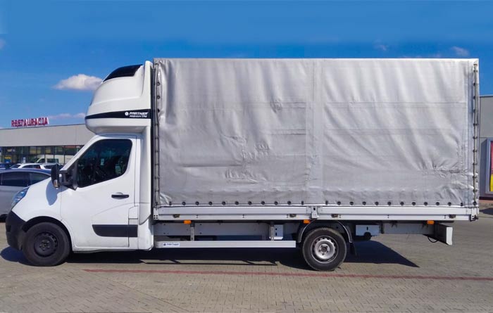 Renault master curtain side van Europe Express